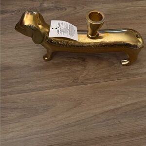 *NEW* Heavy dachshund candlestick holder